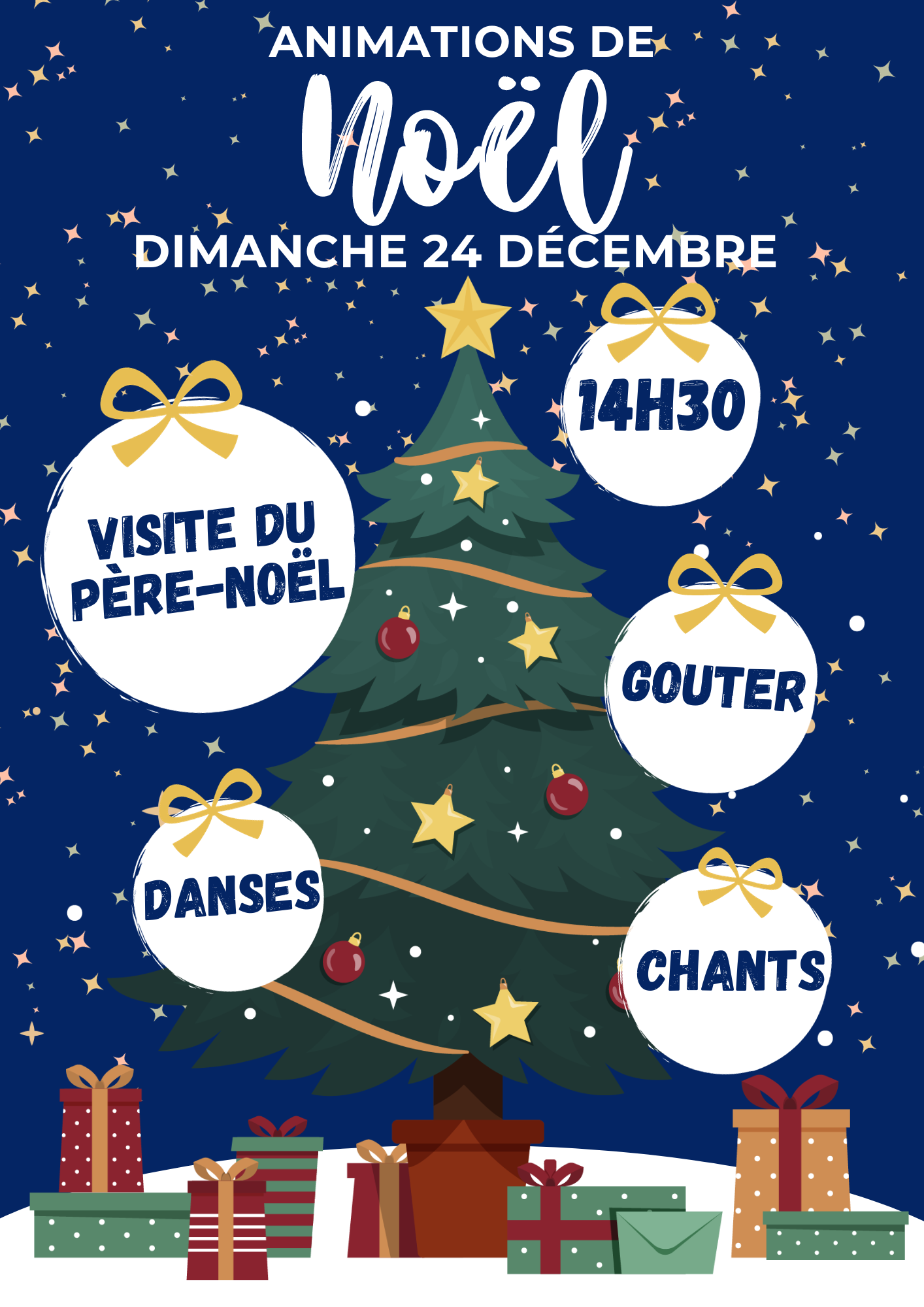 Affiche animations de noël